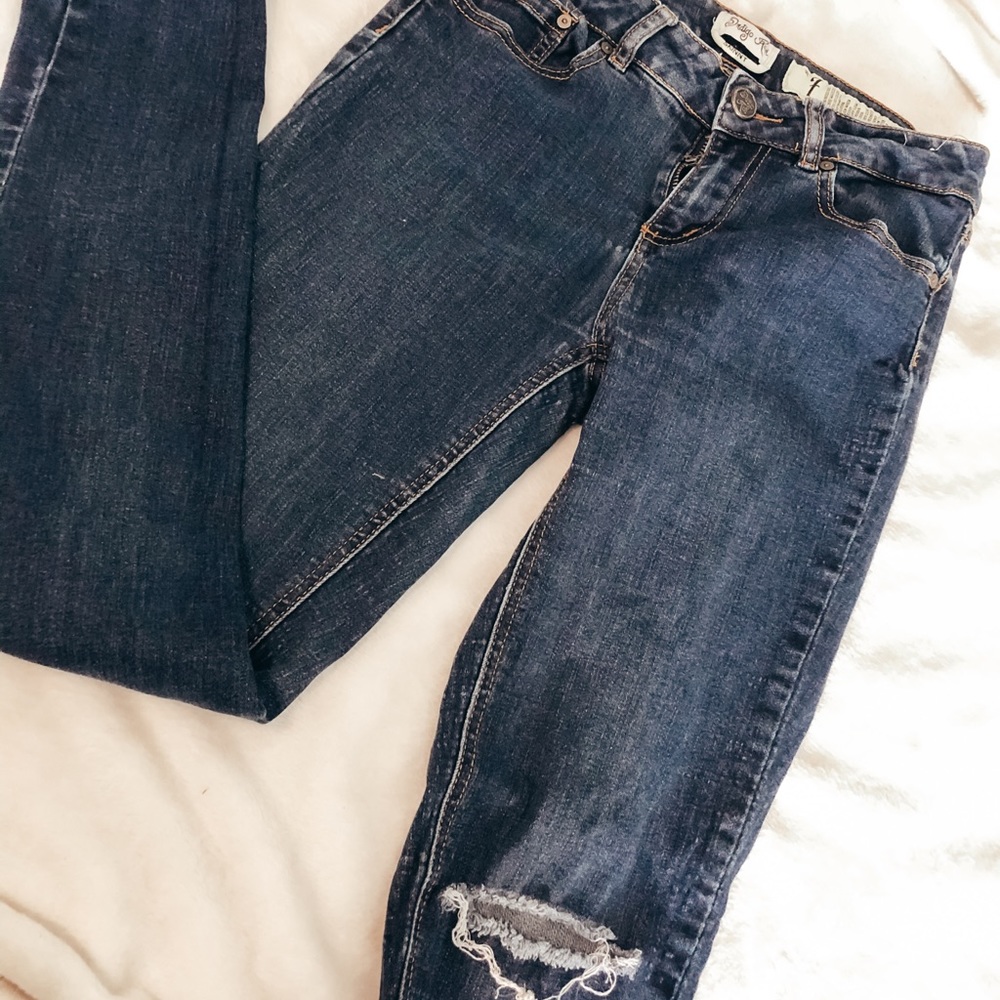 Ripped skinny jeans